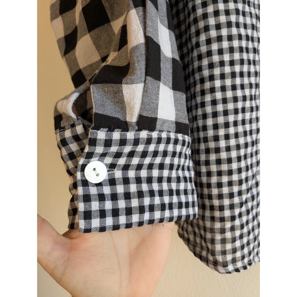 Andree By Unit Size 1x Mix Pattern Button Up Top … - image 6